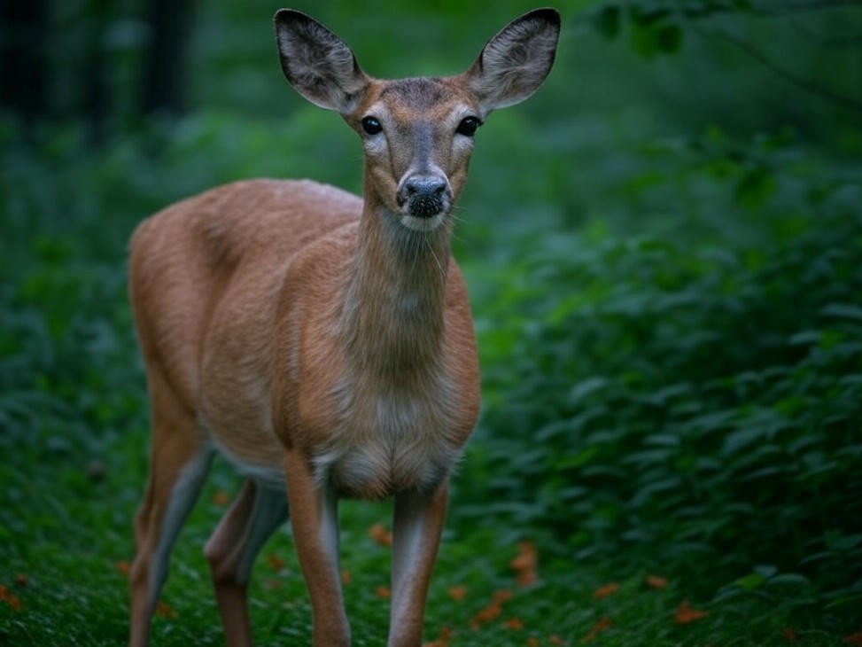 Photorealistic wildlife scene for 2025 Deer Hunting Regulations Now Available