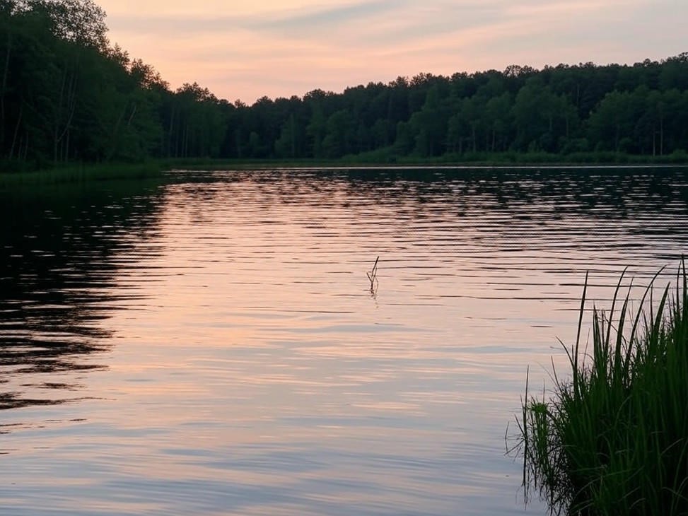 Photorealistic wildlife scene for Fishing Limits, Size and Catch - Ontario Ministry of Natural Resources and Forestry