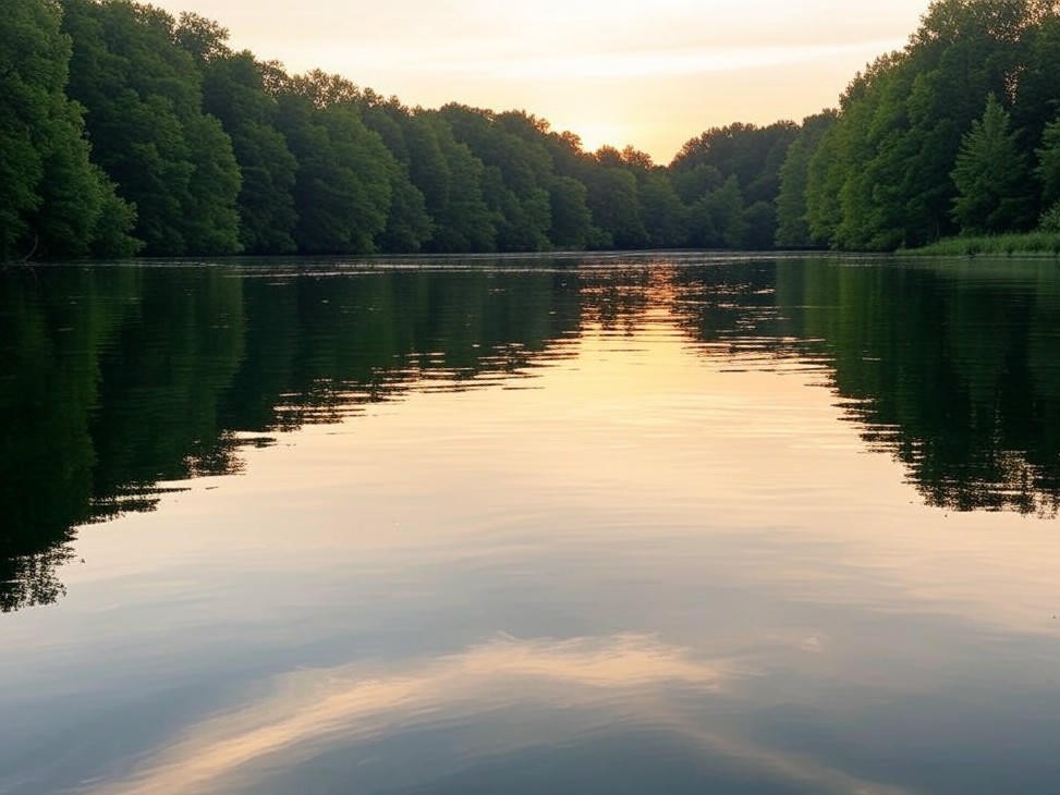 Photorealistic wildlife scene for Free Fishing and Park Entry Day is May 17