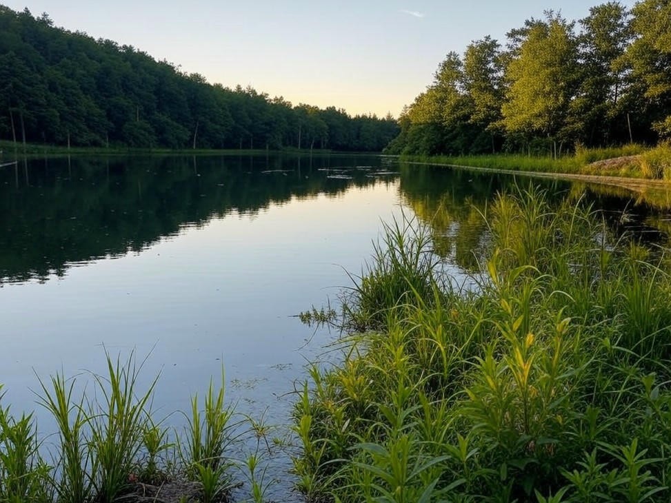 Photorealistic wildlife scene for MDC Offers Free Fishing Days June 8-9