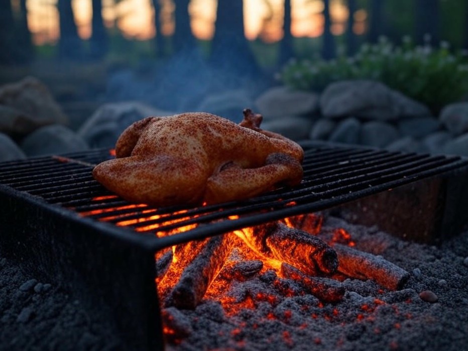 ORN Campfire Cookout: Smoky Campfire Beer Can Chicken with Rustic Spice Rub
