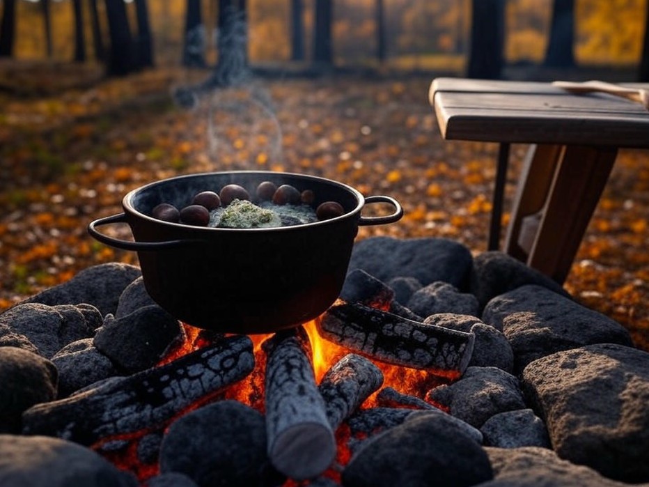 ORN Campfire Cookout: Smoky Campfire Roasted Chestnuts with Herb Butter