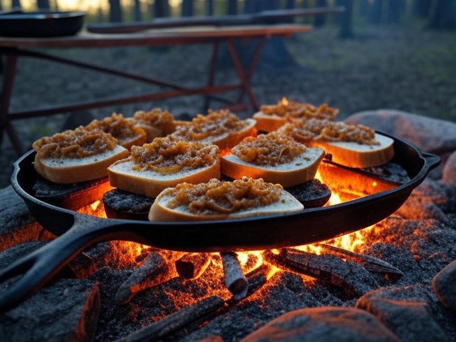 ORN Campfire Cookout: Smoky Campfire Elk Steak Sandwiches with Caramelized Onions