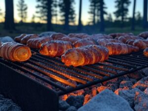 ORN Campfire Cookout: Campfire Bacon-Wrapped Doves with Sticky BBQ Glaze