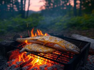 ORN Campfire Cookout: Campfire Grilled Trout with Lemon-Herb Glaze