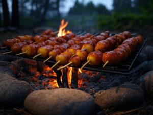 ORN Campfire Cookout: Sizzling Open-Flame Kabobs with Sweet BBQ Glaze