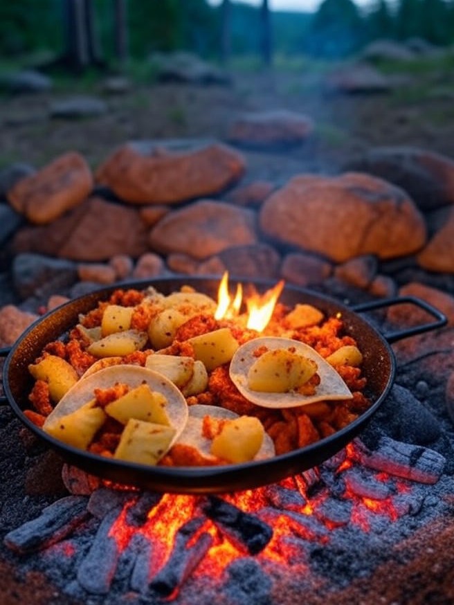 ORN Campfire Cookout: Smoky Campfire Tacos Al Pastor with Grilled Pineapple