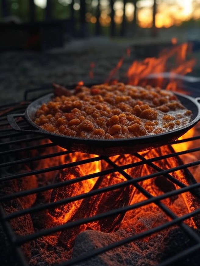 ORN Campfire Cookout: Sizzling Beef and Bean Skillet: Hearty Campfire Recipe for Outdoor Feasts