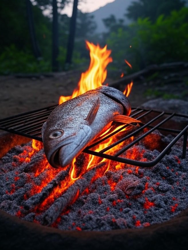 ORN Campfire Cookout: Sizzling Campfire Grilled Snapper: A Wilderness Feast