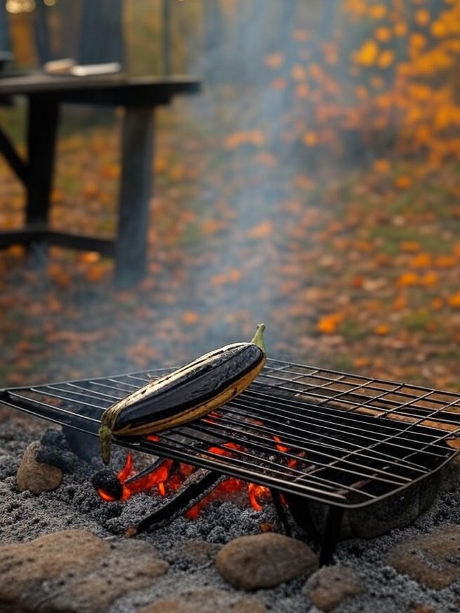 ORN Campfire Cookout: Smoky Campfire Grilled Eggplant: Easy Outdoor Recipe for Wilderness Feasts