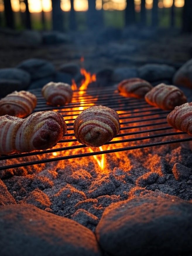 ORN Campfire Cookout: Sizzling Campfire Bacon-Wrapped Doves: Ultimate Hunter's Recipe