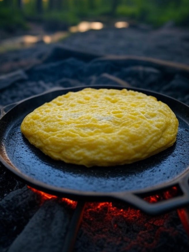 ORN Campfire Cookout: Sizzling Campfire Omelet: Fluffy Breakfast Over the Flames