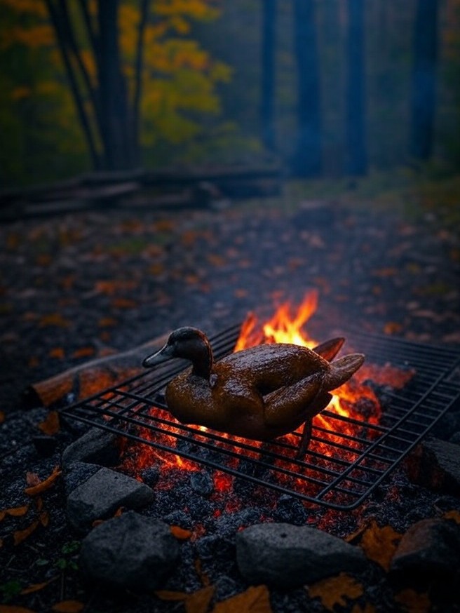 ORN Campfire Cookout: Maple-Glazed Duck Over the Campfire: Smoky Sweet Wilderness Feast