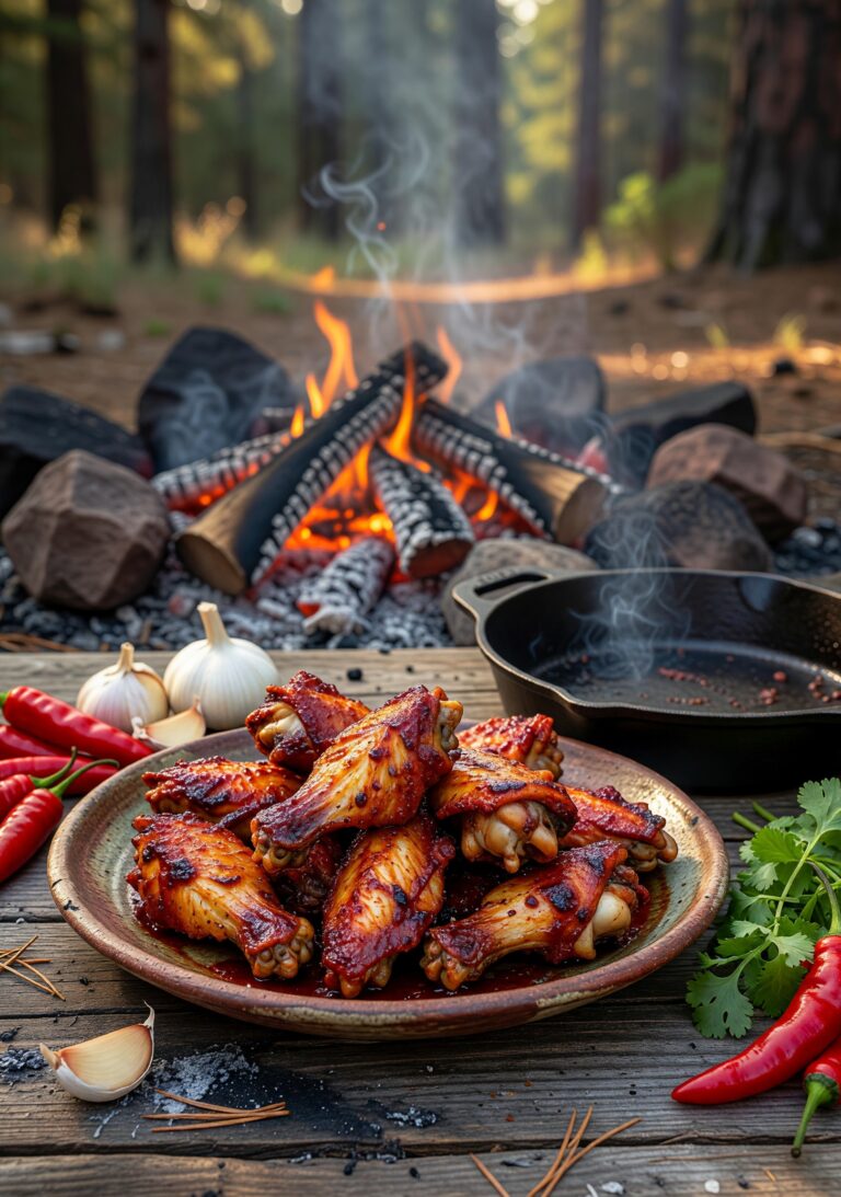 ORN Campfire Cookout: Fiery Campfire Hot Wings: Smoky, Spicy Outdoor Recipe for Wilderness Feasts
