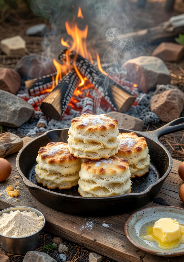 ORN Campfire Cookout: Fluffy Cast Iron Biscuits: Easy Campfire Recipe for Outdoor Bliss