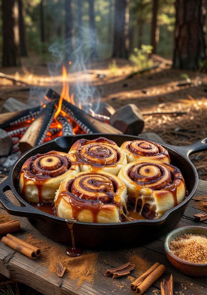 ORN Campfire Cookout: Gooey Cast Iron Cinnamon Rolls: Ultimate Campfire Dessert Recipe