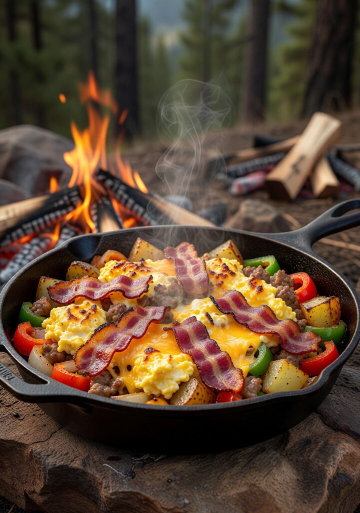 ORN Campfire Cookout: Hearty Camp Breakfast Skillet: Easy Campfire Recipe for Outdoor Mornings