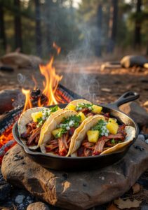 ORN Campfire Cookout: Sizzling Camp Tacos al Pastor: Smoky Mexican Magic Over the Campfire