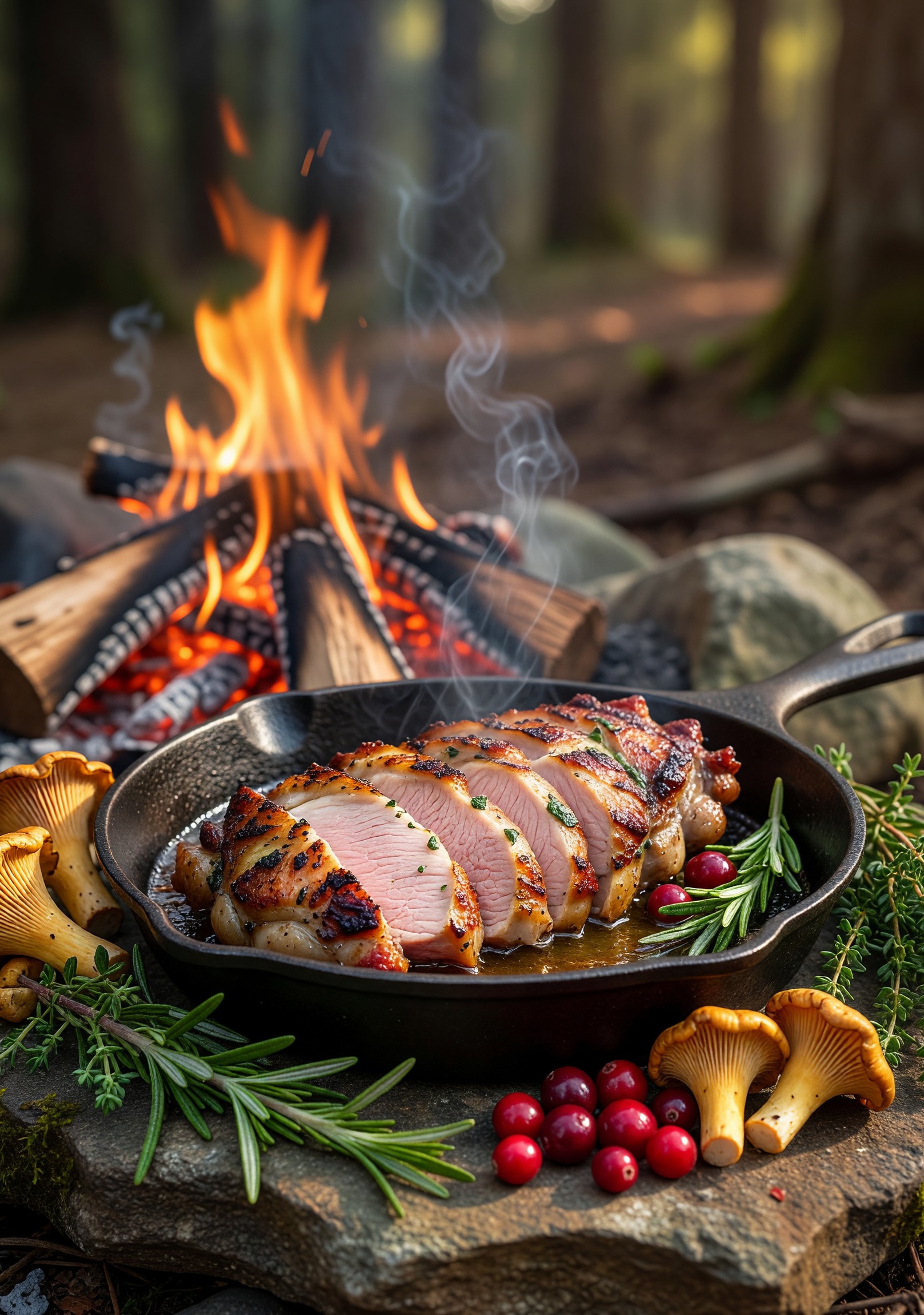 ORN Campfire Cookout: Sizzling Pan-Seared Grouse: Ultimate Campfire Recipe for Wild Adventures