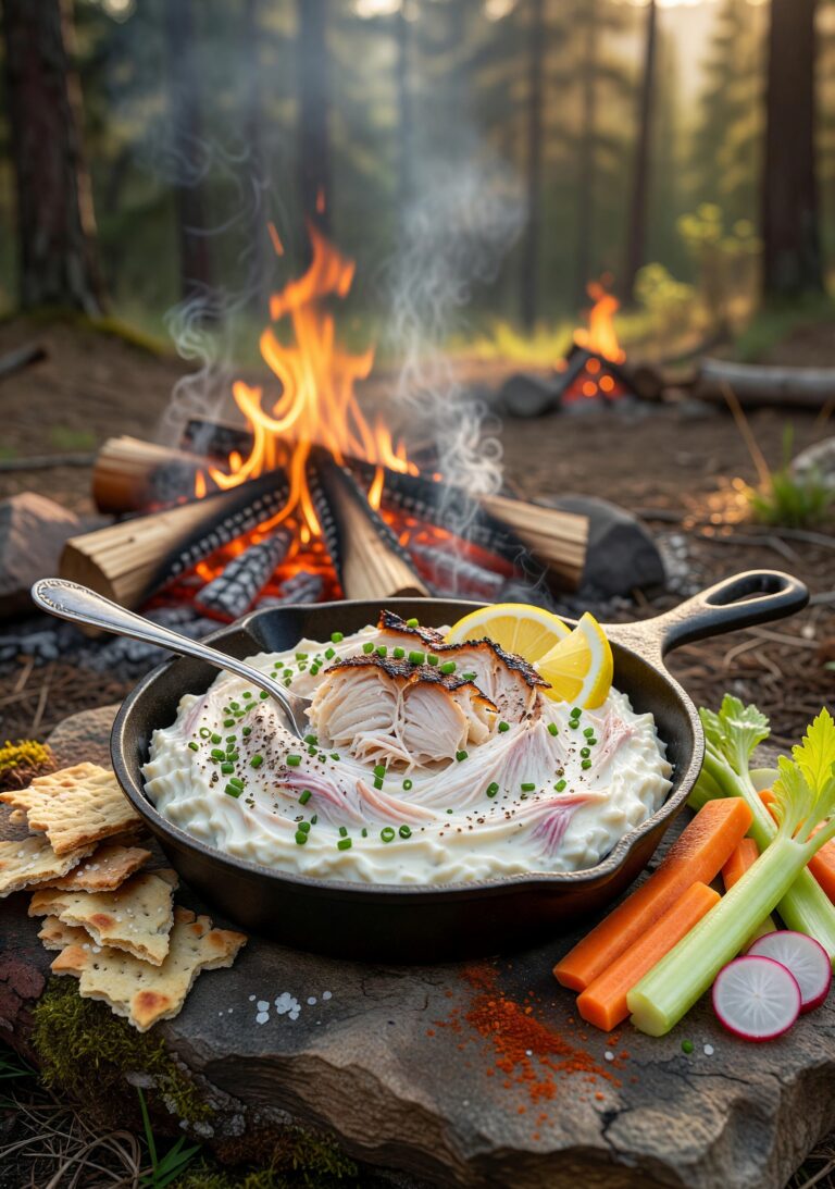 ORN Campfire Cookout: Ultimate Campfire Smoked Fish Dip: Smoky Bliss from Your Wilderness Catch